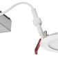Lithonia WF4 LED 35K MVOLT MW M6 4" Wafer-Thin Housing-Free LED Downlight, Baffle Trim, 3500K, 120-277V, Matte White