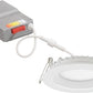 Lithonia WF4 REG SWW5 90CRI MW M6 4" Wafer-Thin Housing-Free LED Downlight, Switchable 2700K-5000K, 90 CRI, Matte White