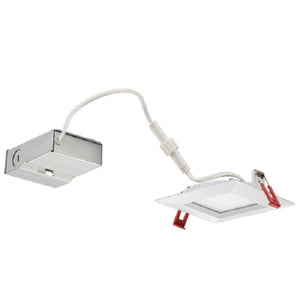 Lithonia WF4 SQ S LED 30K BN M6 620 Lumens 4 inch LED Slim Recessed Downlight, Canless, 10 Watts, 3000K, Brushed Nickel, 65 Watt Equal