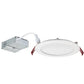 Lithonia WF6 LED 30K MW M6 1020 Lumens 6 inch LED Slim Recessed Downlight, Canless, 13 Watts, 3000K, Matte White, 100 Watt Equal