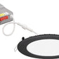 Lithonia WF6 SWW5 90CRI MB M6 6" LED Ultra-Thin Wafer Downlight, Switchable 2700K-5000K, 90 CRI, 970 Lumens, Matte Black