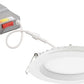 Lithonia WF6 REG SWW5 90CRI MW M6 6" Wafer-Thin Housing-Free LED Downlight, Switchable 2700K-5000K, 90 CRI, Matte White