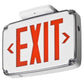 Lithonia WLTE GY 1 R EL Wet Location Exit Sign, Gray Housing, Single Face, Red Letter, Nickel-Cadmium Battery