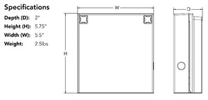 Lithonia WPX0 LED ALO SWW2 MVOLT PE DDBXD 850-1650 Lumens, Switchable 3000K/4000K/5000K Color Temperature, 120-277V, On/Off Photocell, Dark Bronze
