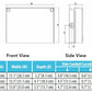 Lithonia WPX1 LED P2 50K MVOLT PE DDBXD 24W LED Wallpack, 2900 Lumens, 5000K Color Temperature, 120-277V, Photocell, Dark Bronze