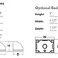 Lithonia WSQ LED P1 40K SR3 MVOLT DDBXD 20W Architectural Wall Sconce, P1 Performance Package, 4000K, Type III Distribution, 120-277V, Dark Bronze