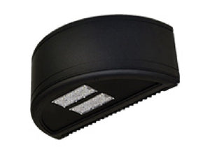 Lithonia WSR LED P3 40K SR2 MVOLT E10WH DBLBXD 40W LED Architectural Wall Sconce, 4000K, Type II Distribution, 120-277V, Surface Mount, Textured Black Finish with emergency battery