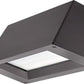 Lithonia WST LED P2 50K VW MVOLT E20WC DBLXD LED Outdoor Trapezoid Wall Sconce, 3000 Lumens, 5000K, Visual Comfort Wide Distribution, 120-277V, Emergency Battery Pack -20�C, Black