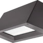 Lithonia WST LED P3 40K VW MVOLT DDBXD E20WH VG 50W LED Outdoor Decorative Trapezoid Architectural Sconce, 4000K, Visual Comfort Wide, 120-277V, Surface Mounting Bracket, 18W Emergency Battery Pack, Dark Bronze
