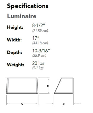 Lithonia WST LED P2 40K VF 120 PE E20WC DDBXD Architectural Wall Sconce P2 3000 Lumen Package, 4000K, Visual Comford Forward Throw, 120V, Photoelectric Cell, Emergency Battery Pack, Dark Bronze Finish