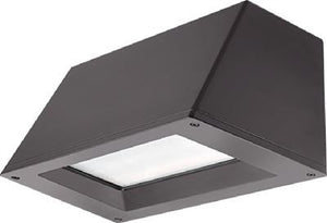 Lithonia WST LED P2 30K VW 277 PE DDBXD  25W LED Outdoor Decorative Trapezoid Architectural Sconce, 3000K Color Temperature, Visual Comfort Wide Distribution, 277V, Photoelectric Cell Button, Dark Bronze Finish