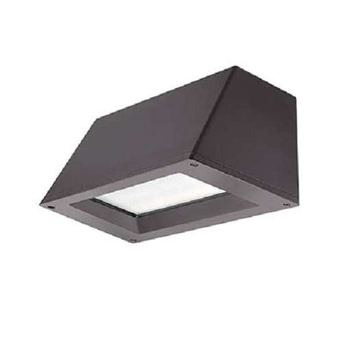Lithonia WST LED P1 40K VF MVOLT DDBTXD 12W LED Outdoor Decorative Trapezoid Architectural Sconce, 4000k Color Temperature, Visual Comfort Forward Throw Distribution, 120-277V, Textured Dark Bronze Finish