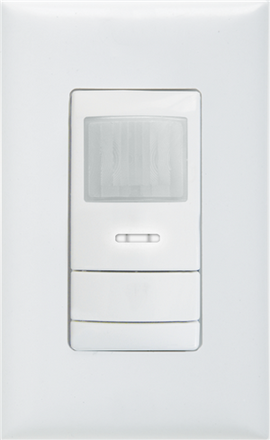 Lithonia WSX WH Commercial Grade 2025 sq. ft. Occupancy Motion Sensor In-Wall Switch White