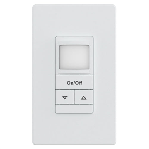 Lithonia WSXA MWO PDT D WH Wall Switch Sensor with Multi-Way Operation, PIR Detection Mode, Dimming, Automatic On or Vacancy, 120-277V, White