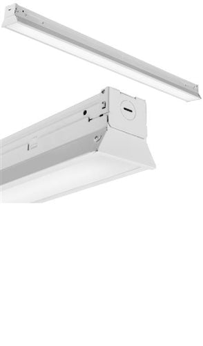 Lithonia ZL1F L48 4500LM MDD 120 35K 80CRI E10WLCP CS93W WH 38W 48" Architectural LED Striplight, 4500 Lumens, Medium Diffuser, 120V, 3500K, 80 CRI, 20W Emergency Battery Pack, 600V SEOOW White Cord, White Finish