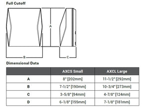 Lumark AXCS3A-CBP 27W Axcent LED Wall Light, Full Cutoff, 4000K, Carbon Bronze Finish, Cold Weather Battery Pack