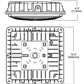 Lumark CLCS40S 90-120W Low Profile Canopy Parking Garage Light, Surface Mount, Selectable Lumens: 13600-17600 lumens, 120-277V, Bronze