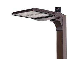 Lumark LAS100P-T5 LED Area Light, Pole Mount Arm, 1,000W HID Equivalent, Type V Distribution, 120-277V, Bronze