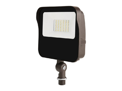 Lumark LSF65-KN-PC 50-70-90-120W LED Floodlight, Selectable CCT 3000K-4000K-5000K , 70 CRI, 120-347V, 50-60 Hz, Knuckle Mount, Dusk-to-Dawn via Button-Type Photocontrol