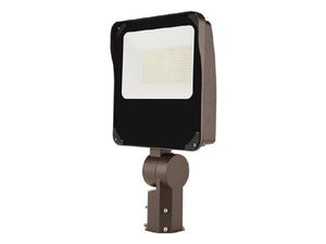 Lumark LSF120-SF-PC 50-70-90-120W LED Floodlight, Selectable CCT 3000K-4000K-5000K , 70 CRI, 120-347V, 50-60 Hz, Slipfitter Mount, Dusk-to-Dawn via Button-Type Photocontrol