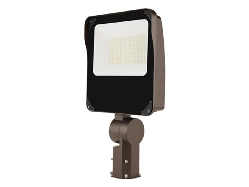 Lumark LSF120-SF-PC 50-70-90-120W LED Floodlight, Selectable CCT 3000K-4000K-5000K , 70 CRI, 120-347V, 50-60 Hz, Slipfitter Mount, Dusk-to-Dawn via Button-Type Photocontrol