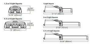 Lumark NAV-SB3B-730-U-T3R-AP-10K-PR7 Navion LED Area Light, 26 LEDs, 3 Light Square, Output Level 2, 70 CRI, 3000K, 120-277V, Type III Roadway Distribution, Grey, 10kV UL 1449 Fused Surge Protective Device, NEMA 7-PIN Photocontrol