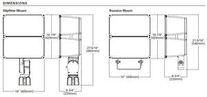 Lumark NFFLD-L-C100-T 252W Night Falcon Large LED Floodlight, 120-277V, 6x6 Distribution, Non Dimming, 33900 Lumens, Trunion Mount