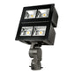 Lumark NFFLD-L-C100-D-480-66-S-CB 252W Night Falcon Large LED Floodlight, 120-277V, 33900 Lumens, 0-10V Dimming, NEMA 6Hx6V Wide, Slipfitter Mount, Carbon Bronze