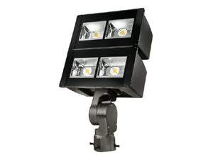 Lumark NFFLD-L-C100-D-480-66-S-CB 252W Night Falcon Large LED Floodlight, 120-277V, 33900 Lumens, 0-10V Dimming, NEMA 6Hx6V Wide, Slipfitter Mount, Carbon Bronze