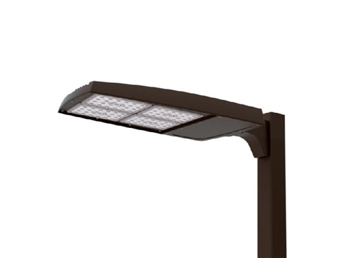Lumark PRV-XL-C175-8540-D-UNV-T3-SA-BZ-PR Prevail XL LED Area Light, 6 LEDs, 48600 Lumens, 85 CRI, 4000K, 0-10V Dimming, 120-277V, Type III Distribution, QM Standard Versatile Arm Mount, NEMA 3-PIN Twistlock Photocontrol Receptacle, Bronze Finish