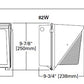 Lumark WPLLED-100-GL-UNV-PC 82W Glass LED Wallpack, 120-277V, 4000K, Button Photocell
