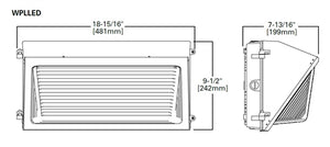 Lumark WPLLED45 120W Large Housing LED Wall Pack, 15,960 Lumens, 120-277V, 4000K Color Temperature