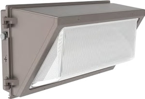 Lumark WPLLED38S 120-150W Large LED Wall Pack, 17300-21000 Lumens, Selectable CCT 3000/3500/4000/5000/6500K, 80 CRI, 120-347V, 50/60Hz, Selectable Dusk-to-Dawn via Button-Type Photocontrol