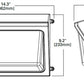 Lumark WPMLED25S 80W LED Wallpack, 120-277V, 80 CRI, 4000K