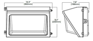 Lumark WPMLED25S 80W LED Wallpack, 120-277V, 80 CRI, 4000K