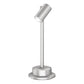 Lumiere 1002-P1-SMS-FL-LED2790-F-CS-24-L1-UNV-RSM 10W Lanterra 1002 LED Pathway Floodlight, 1 Head, Side Swivel, Flush Lens Hood, 2700K, 90 CRI, Flood Optic, City Silver Finish, 24" Stem, 120-277, Mounts Directly to Junction Box