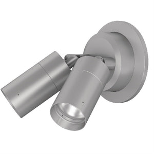 Lumiere 1003-A2-RCS-RW-LED2790-W-WT-L1-UNV-RSM 10W Lanterra 1003 Accent and Flood LED, 2 Heads, Outdoor, Standard-Recessed Lens Hood, 2700K Color Temperature, Wide Optic, White Finish, 120-277V, Round Surface Mount