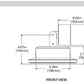 Lumiere 1003-A2-RCS-RW-LED2790-W-WT-L1-UNV-RSM 10W Lanterra 1003 Accent and Flood LED, 2 Heads, Outdoor, Standard-Recessed Lens Hood, 2700K Color Temperature, Wide Optic, White Finish, 120-277V, Round Surface Mount