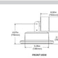 Lumiere 1003-A2-RCS-RI-LED3090-F-CS-L1-UNV-RSM 10W Lanterra 1003 Accent and Flood LED, 2 Heads, Indoor,  Recessed Lens, 3000K Color Temperature, Flood Optic, City Silver Finish, 120-277V, Round Surface Mount