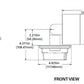 Lumiere 1004-A1-RCS-RW-LED2790-F-BZ-L1-UNV-WIS 10W Lanterra Accent and Flood LED, 1 Head, Outdoor, Standard-Recessed Lens Hood, 2700K Color Temperature, 90 CRI, Flood Optic, Bronze Finish, 120-277V, Wall Integral Driver Plate