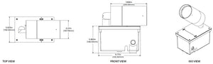 Lumiere 1004-A1-RCS-RI-LED2790-F-CS-L1-UNV-MB 10W Lanterra Accent and Flood LED, 1 Head, Indoor, Recessed Lens Hood, 2700K Color Temperature, 90 CRI, Flood Optic, City Silver Finish, 120-277V, Ground Mount Recessed Box