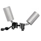 Lumiere 1004-A1-RCS-FL-LED2790-F-CS-L1-UNV-TSR2-2 10W Lanterra Accent and Flood LED, 1 Head, Flush Lens Hood, 2700K Color Temperature, 90 CRI, Flood Optic, City Silver Finish, 120-277V, 2-Fixtures Tree Strap Mount