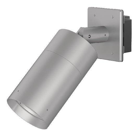 Lumiere 1004-A1-RCS-FL-LED3090-F-BK-L1-UNV-WIS 10W Lanterra Accent and Flood LED, 1 Head, Flush Lens Hood, 3000K Color Temperature, 90 CRI, Flood Optic, Black Finish, 120-277V, Wall Integral Driver Plate