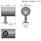 Luminis SC850 L1L75 40K 120 VWD HL WHT 77W Scopo LED Wall Light, 7440 Lumens, 4000K, 120V, Very Wide Optic, Hexcell Louver, Snow White