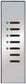 Lutron AR-M16-DN-BC-E HomeWorks QS Wired Architrave Replacement Faceplate, Door Narrow, 7-Button, Architectural Metal Finish (Faceplate Only), in Bright Chrome