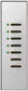 Lutron AR-M16-DN-CLA-E HomeWorks QS Wired Architrave Replacement Faceplate, Door Narrow, 7-Button, Architectural Metal Finish (Faceplate Only), in Clear Anodized Aluminum