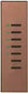 Lutron AR-M16-DN-QZ-E HomeWorks QS Wired Architrave Replacement Faceplate, Door Narrow, 7-Button, Architectural Metal Finish (Faceplate Only), in Antique Bronze