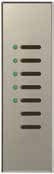 Lutron AR-M16-DN-SN-E HomeWorks QS Wired Architrave Replacement Faceplate, Door Narrow, 7-Button, Architectural Metal Finish (Faceplate Only), in Satin Nickel