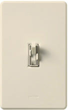 Lutron AY2-LFSQ-LA Ariadni 300W & 1.5A Single Pole Incandescent / Halogen Dimmer and 3-Speed Fan Control in Light Almond
