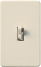Lutron AYF-103P-277-LA Ariadni 277V / 6A Fluorescent 3-Wire / Hi-Lume LED Single Pole Dimmer in Light Almond